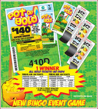 Load image into Gallery viewer, $1 Novelty Pull Tabs - Seal Cards, Holders Game - Pot Of Gold, 600 Count