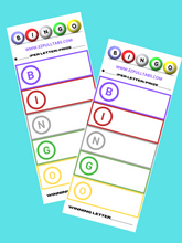 Load image into Gallery viewer, 2x Letter BINGO Notepads | 50 Sheets Each | Facebook Bingo