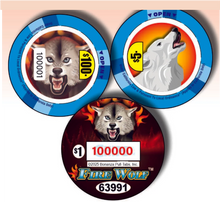 Load image into Gallery viewer, $1 Instant Pull Chips – Fire Wolf – 1,356 Count
