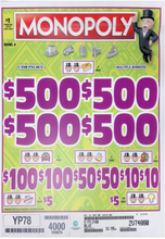 Load image into Gallery viewer, $1 Instant Pull Tabs  -Bar Hopping- $500 TOP PRIZE 4000 Count
