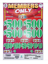 Load image into Gallery viewer, $1 Instant Pull Tabs – Members Only – $500 Top Prize | 4,000 Count
