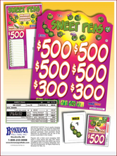 Load image into Gallery viewer, $1  Pull Tabs - Bonus Board - Sweet Peas - 660 Count
